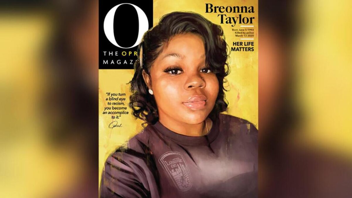 Breonna Taylor’s cover art of "O, The Oprah Magazine" for the September issue. (Courtesy of O Magazine)
